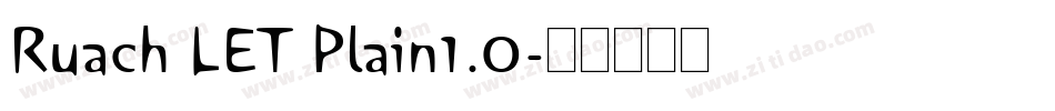 Ruach LET Plain1.0字体转换